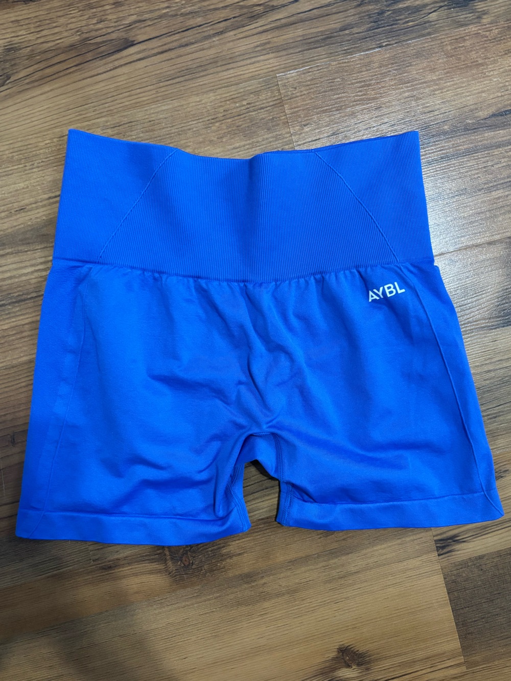AYBL High-Waist Blue Women’s Performance Shorts